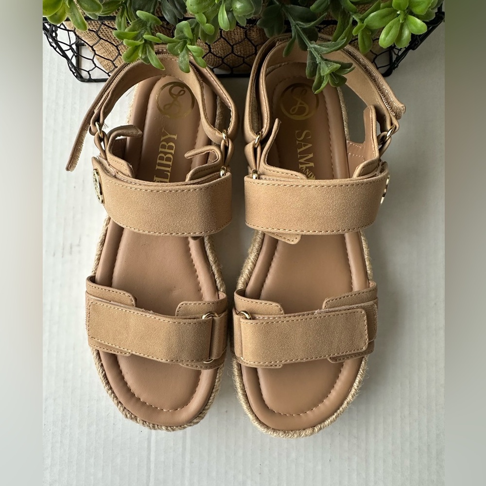Sam & Libby Tan Kids Sandals size‎ 6.5